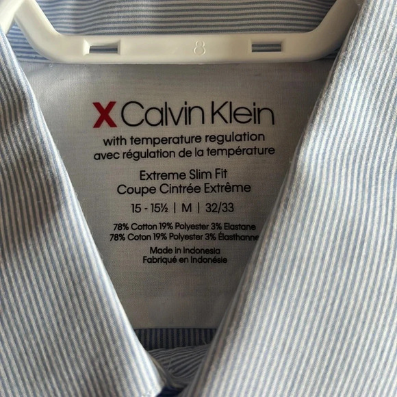 Calvin Klein Extreme Slim Fit Men's Dress Shirt - Picture 3 of 3